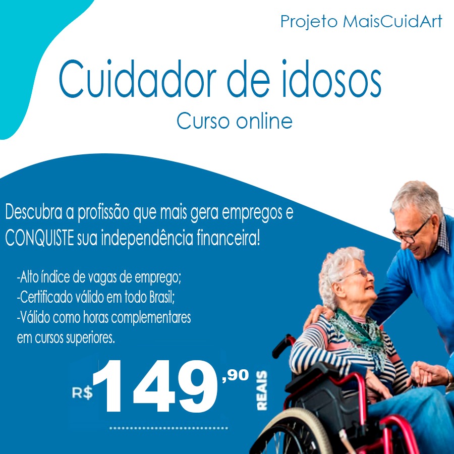 Curso de Cuidador de Idosos - Projeto MaisCuidArt - Projeto Maiscuidart ...
