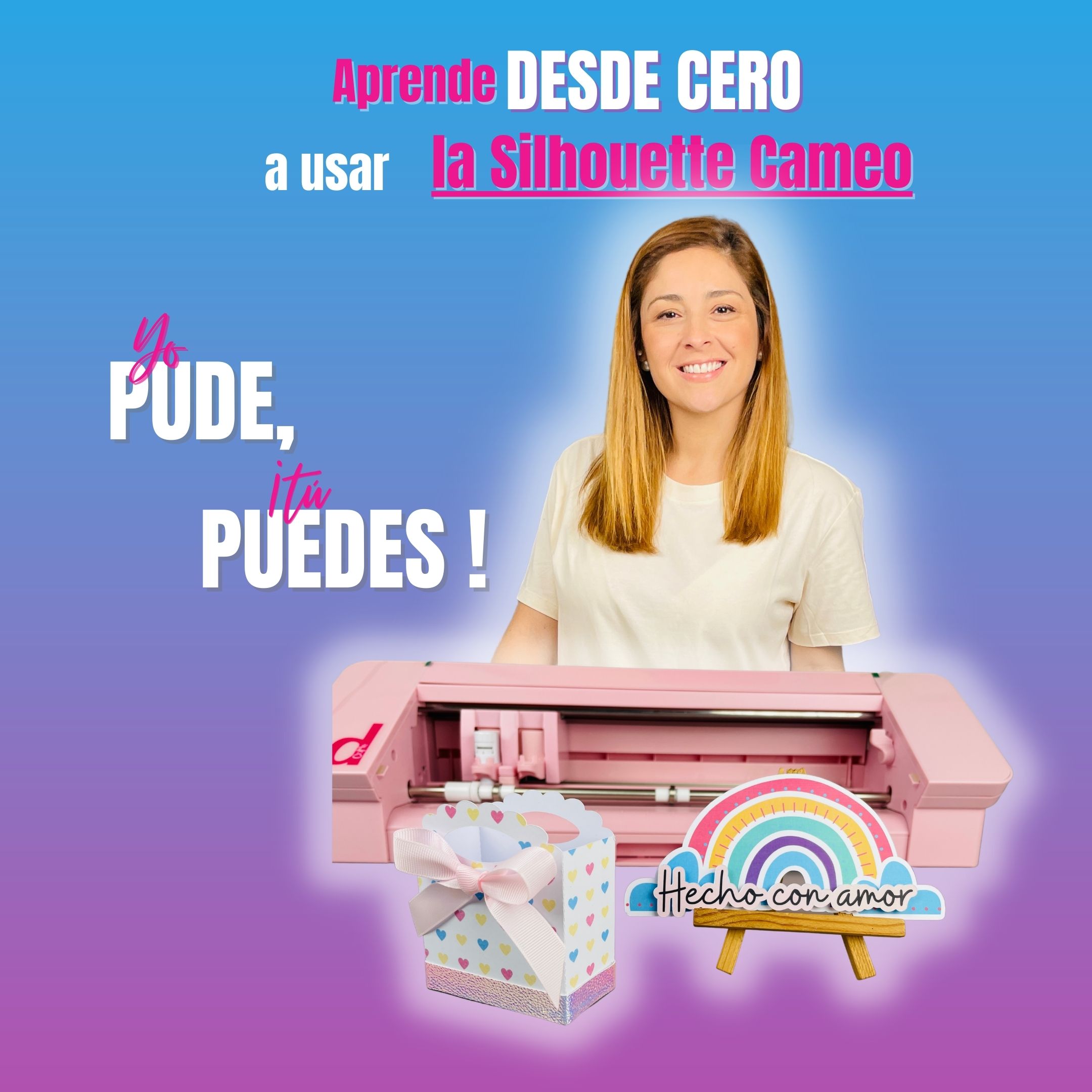 Aprende desde cero a usar la Silhouette Cameo - Maria Laury Martinez de  Cavallin | Hotmart