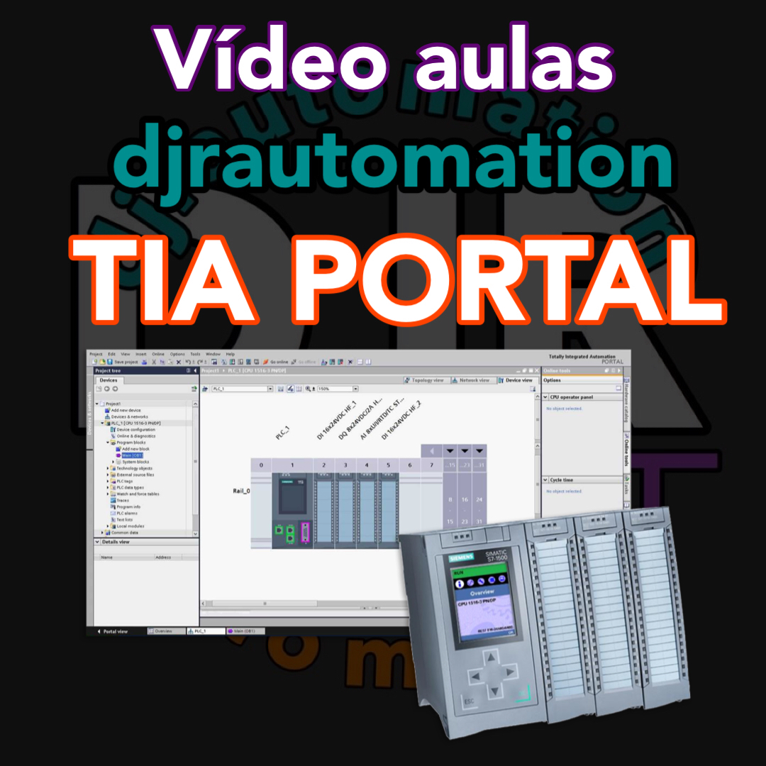 Curso TIA PORTAL M1 ao M21-DJR - Linguagem LADDER