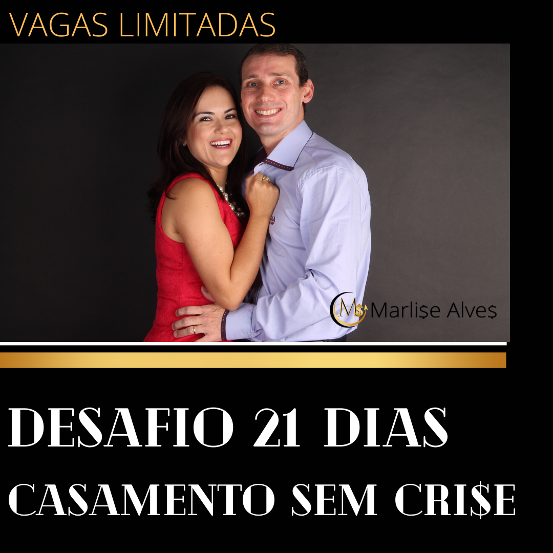 Imagem de capa para o Curso online DESAFIO 21 DIAS CASAMENTO SEM CRI$E: MINI CURSO + GRUPO VIP NO TELEGRAM