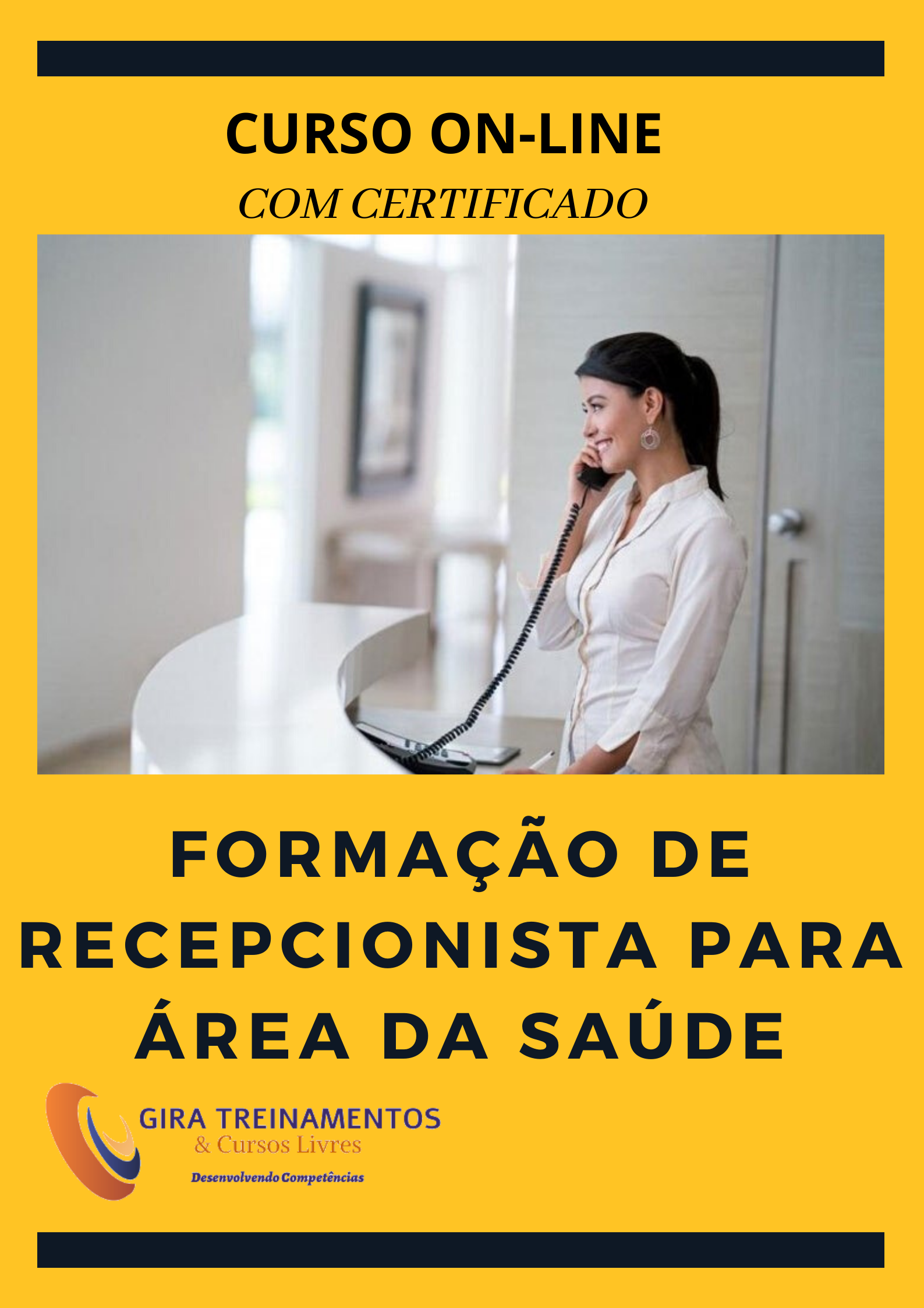 CURSO ONLINE DE RECEPCIONISTA PARA ÁREA DA SAÚDE - Gira Treinamentos ...