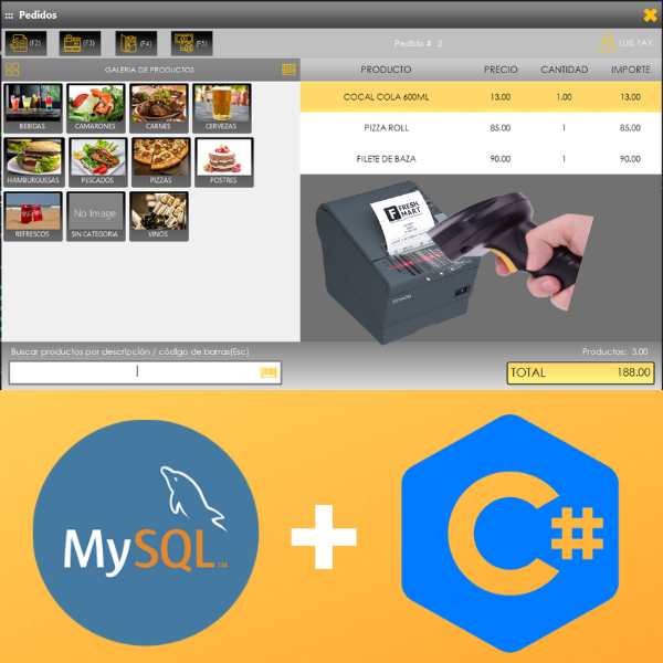 Curso desarrolla un sistema de pedidos en C# y MySQL - Luis Fax | H...