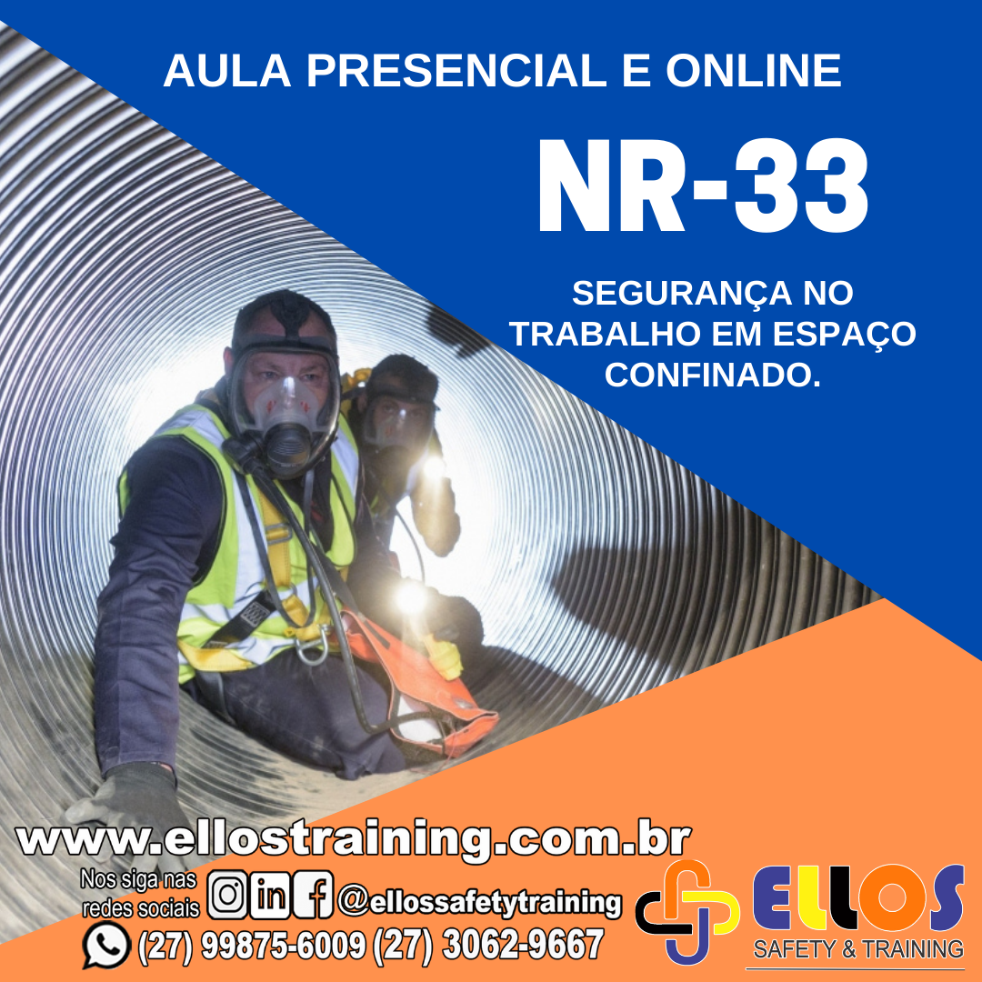 Imagem de capa para o Curso online NR-33 8H - Capacitação de Trabalhadores -100% ONLINE