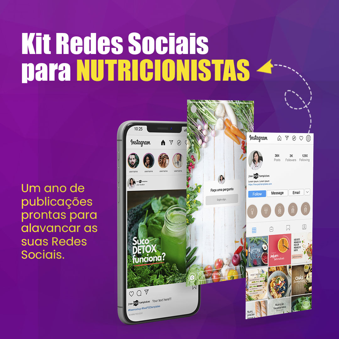 Imagem de capa para o Curso online Kit Instagram para Nutricionistas