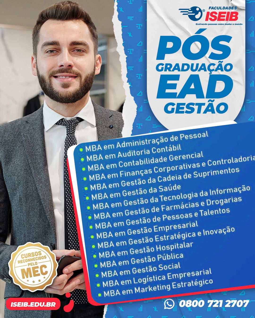Pós-Graduação Inspeção Escolar - Faculdade ISEIB | Hotmart