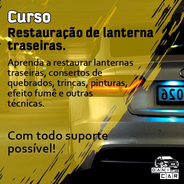 Imagem de capa para o Curso online curso de restauração de lanternas de automóveis 