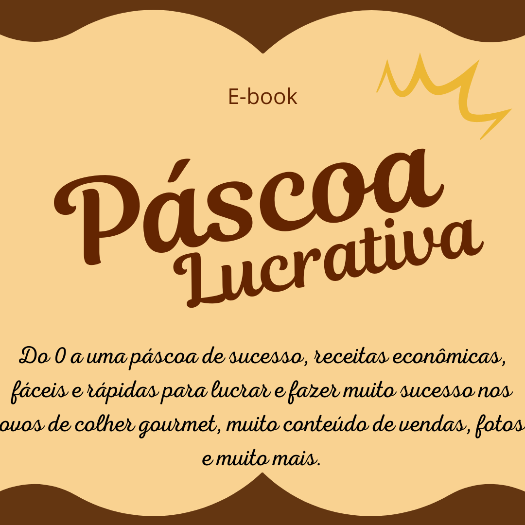 Imagem de capa para o Ebook E-book Páscoa lucrativa e planilha de precificação.
