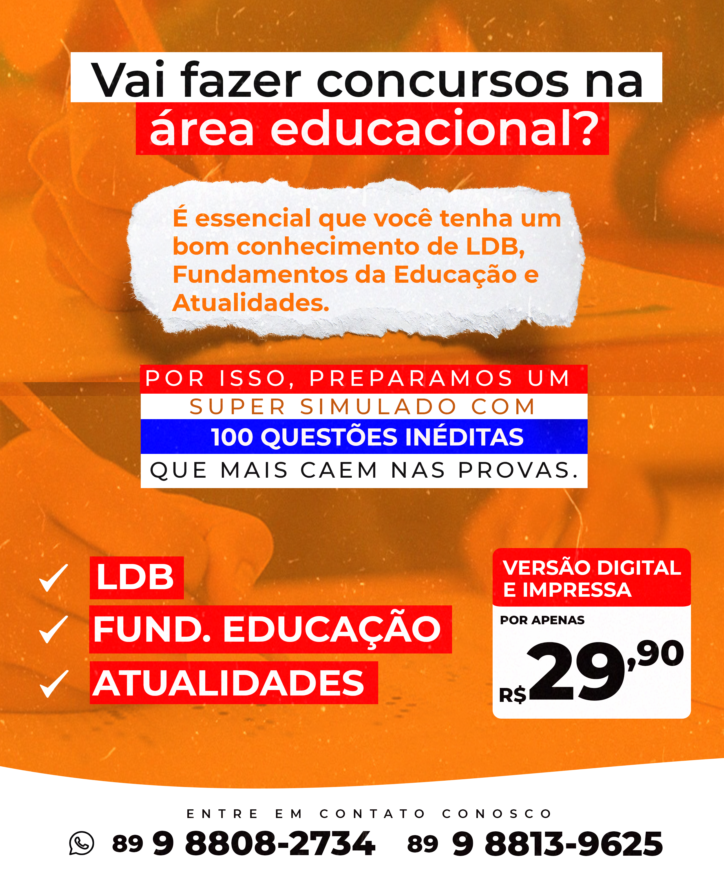 Simulado de LDB, Fundamentos da Educação e Atualidades para concursos [Atualizado 2021]