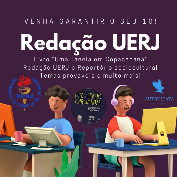Imagem de capa para o Curso online Reta Final UERJ 2022 - Curso de Redação - Plano básico!