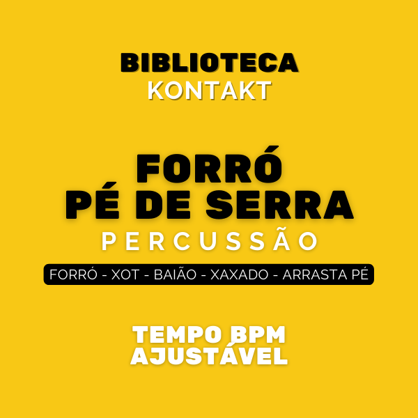 Imagem de capa para o Curso online Biblioteca Loop Percussão Forró Pé de Serra para Kontakt (Bpm Ajustável)