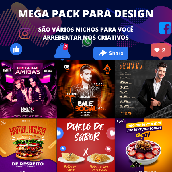 Mega pack de artes prontas - JOSE FRANCISCO DA SILVA | Hotmart
