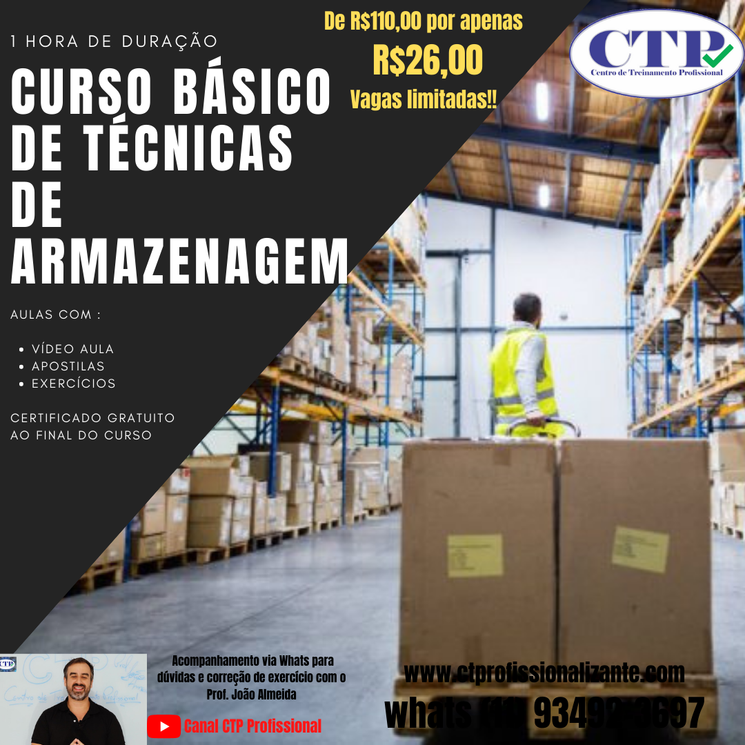 CURSO DE TÉCNICAS DE ARMAZENAGEM