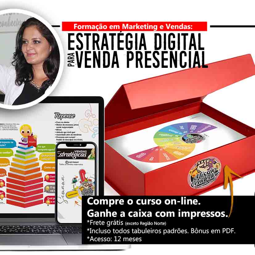 Estratégia digital para venda presencial | Formação rápida em Marketing e Vendas