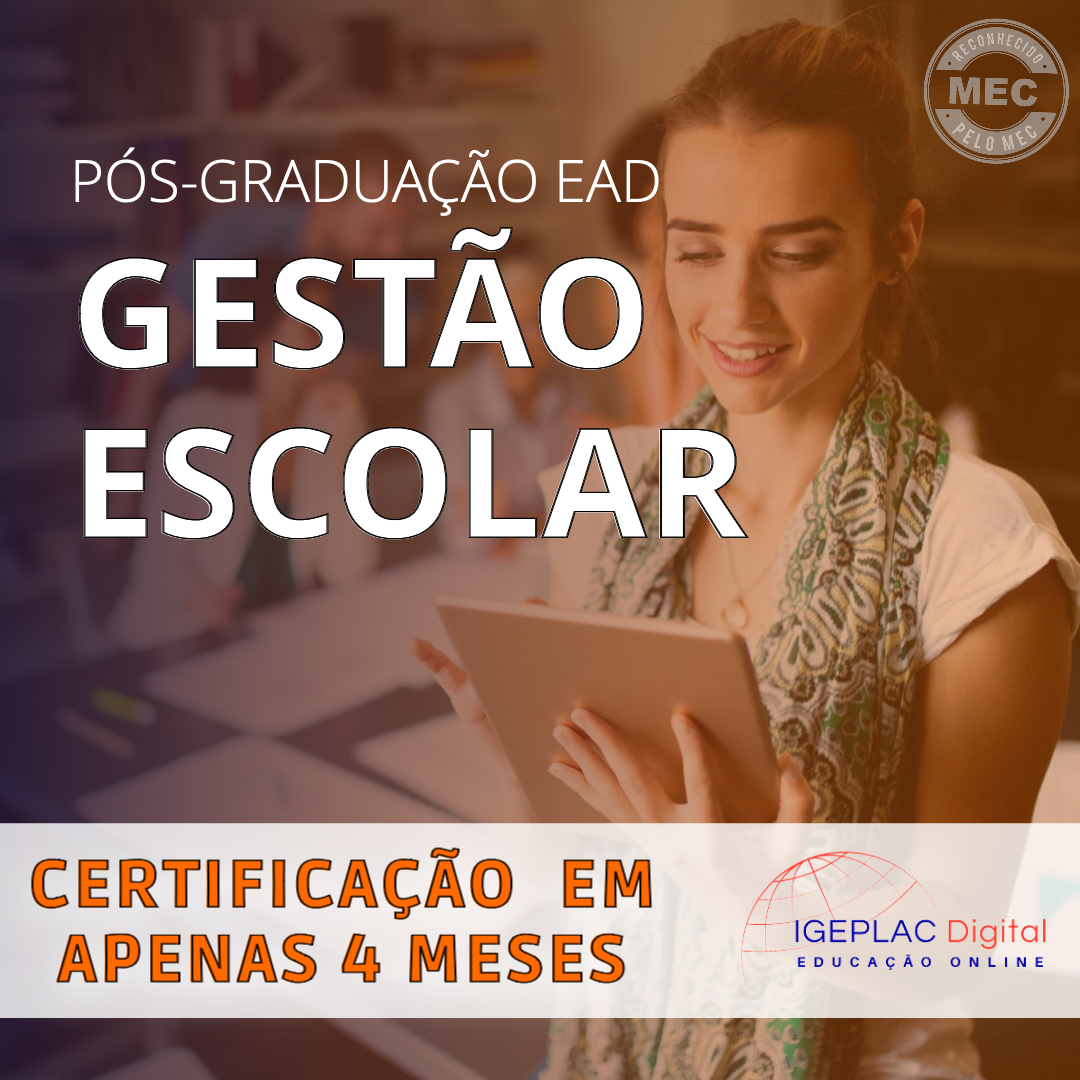 Pós-graduação INTENSIVA - Gestão Escolar - IGEPLAC Digital | Hotmart