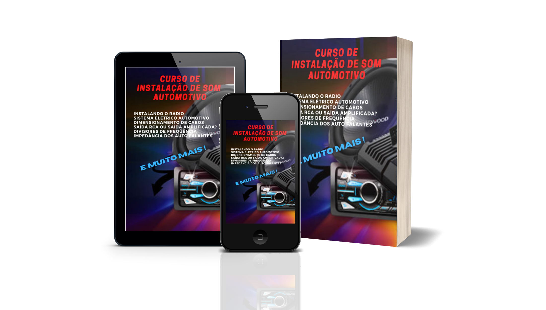 Imagem de capa para o Ebook Curso de Som Automotivo