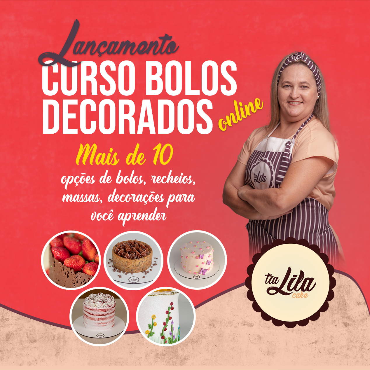 Curso Bolos Decorados - TiaLilaCake | Hotmart
