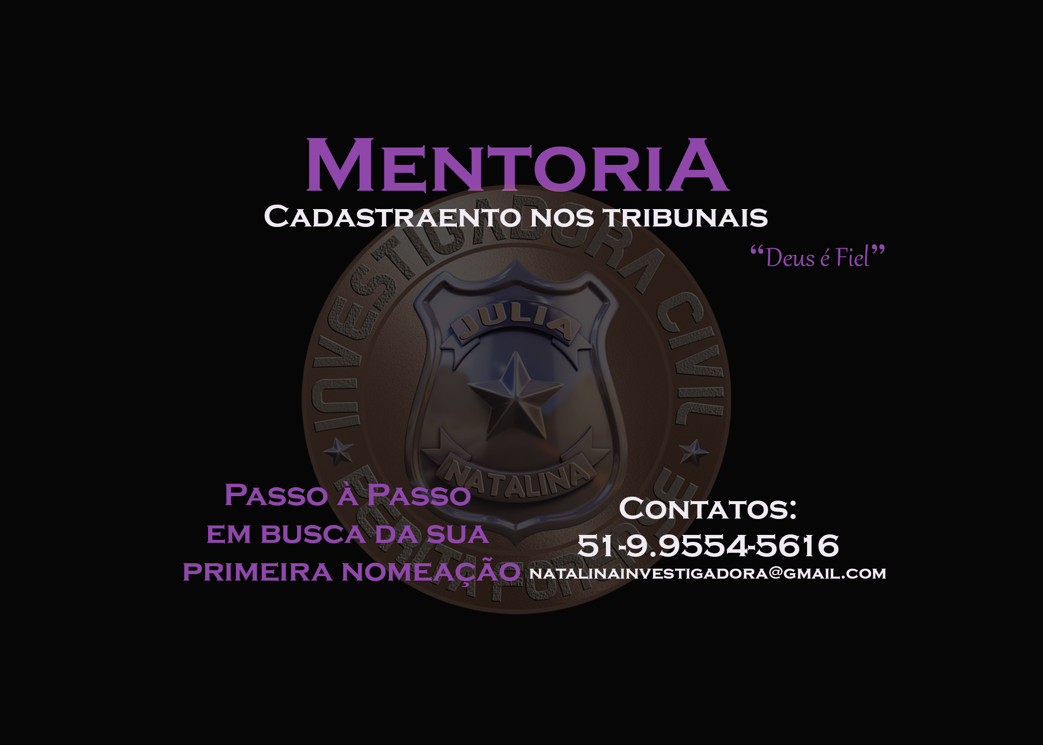 Mentoria Cadastramento Tribunal de justiça