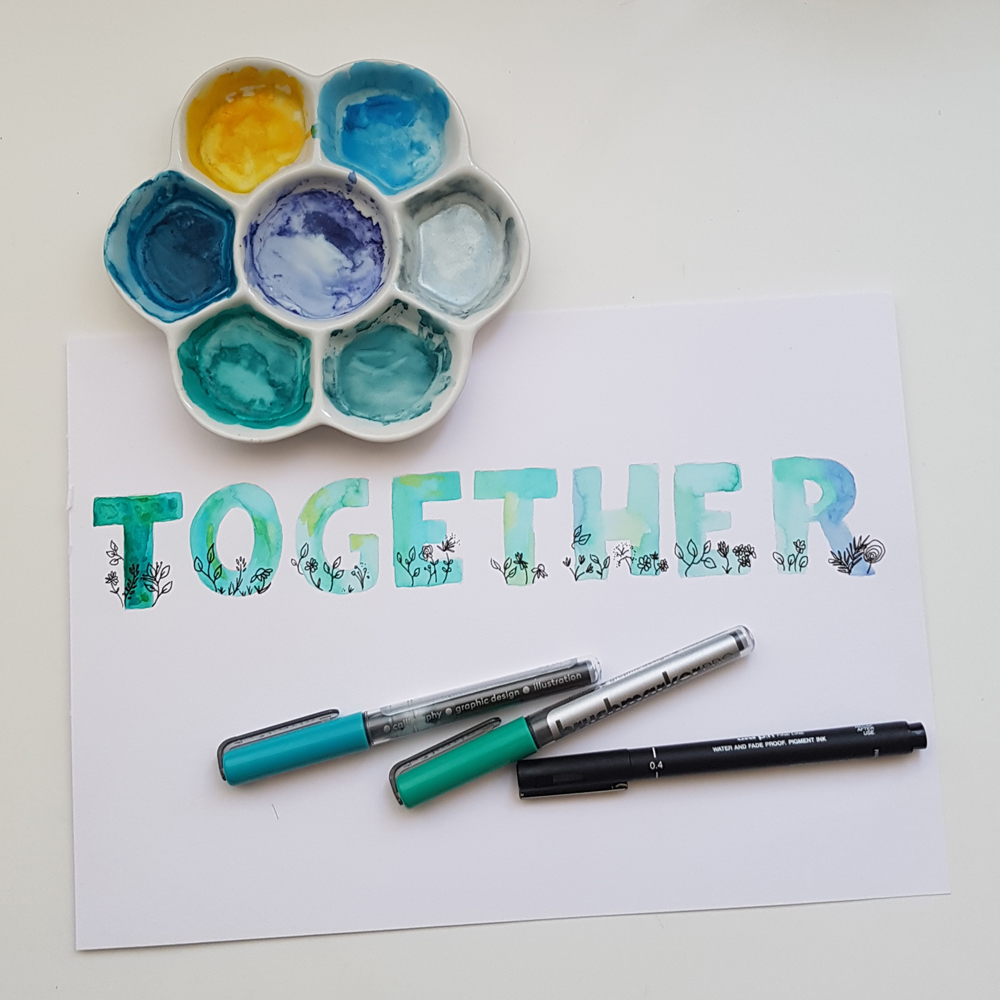 Image de couverture pour le Cours en ligne La magie du lettering aquarelle