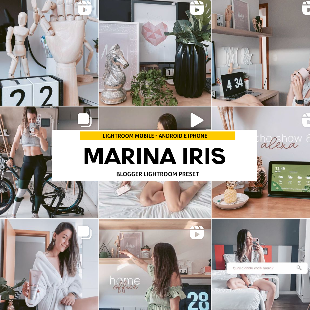 Imagem de capa para o Curso online Presets da Marina Iris