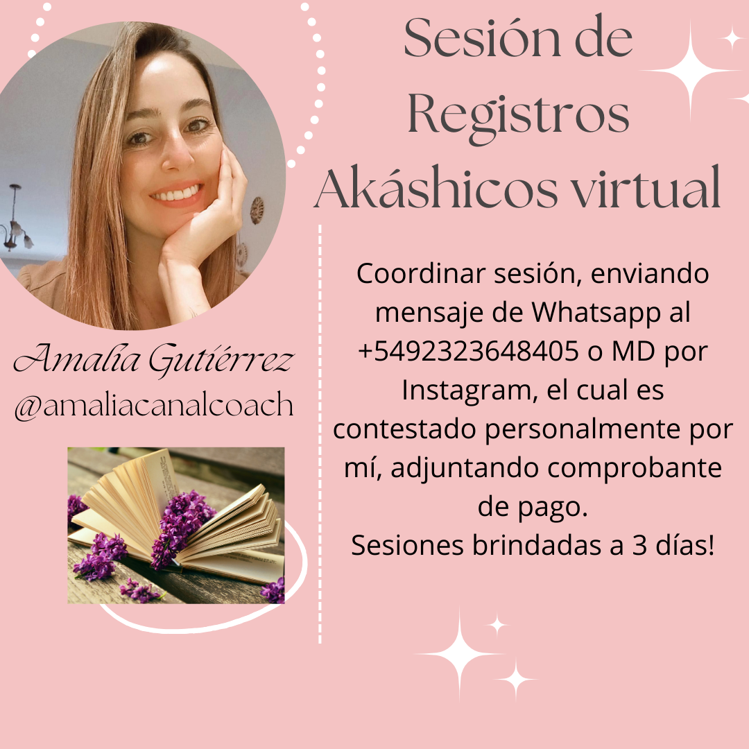 Registros Akáshicos Sesión individual Virtual Amalia Guadalupe
