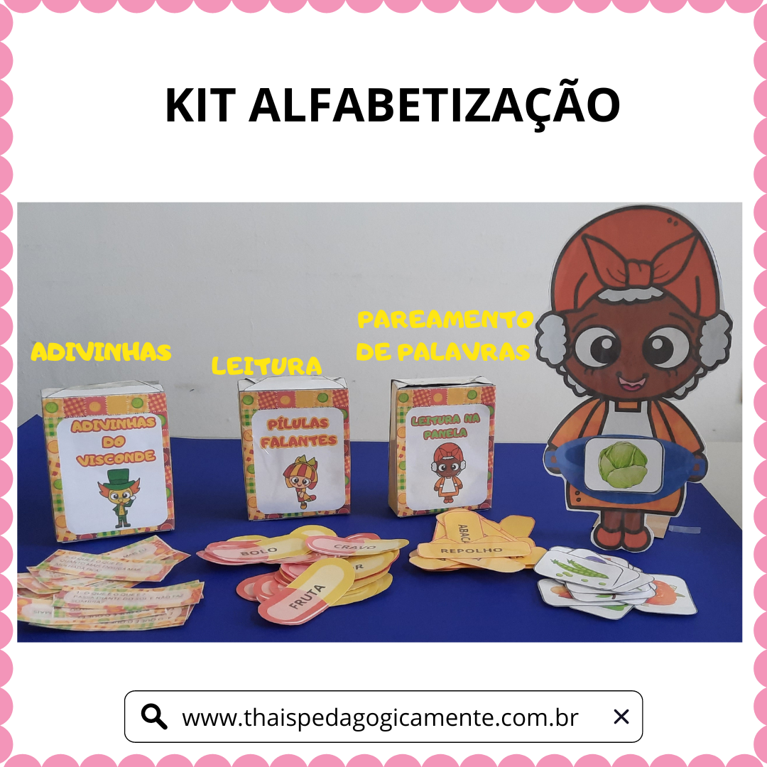 Imagem de capa para o Ebook KIT ALFABETIZAÇÃO
