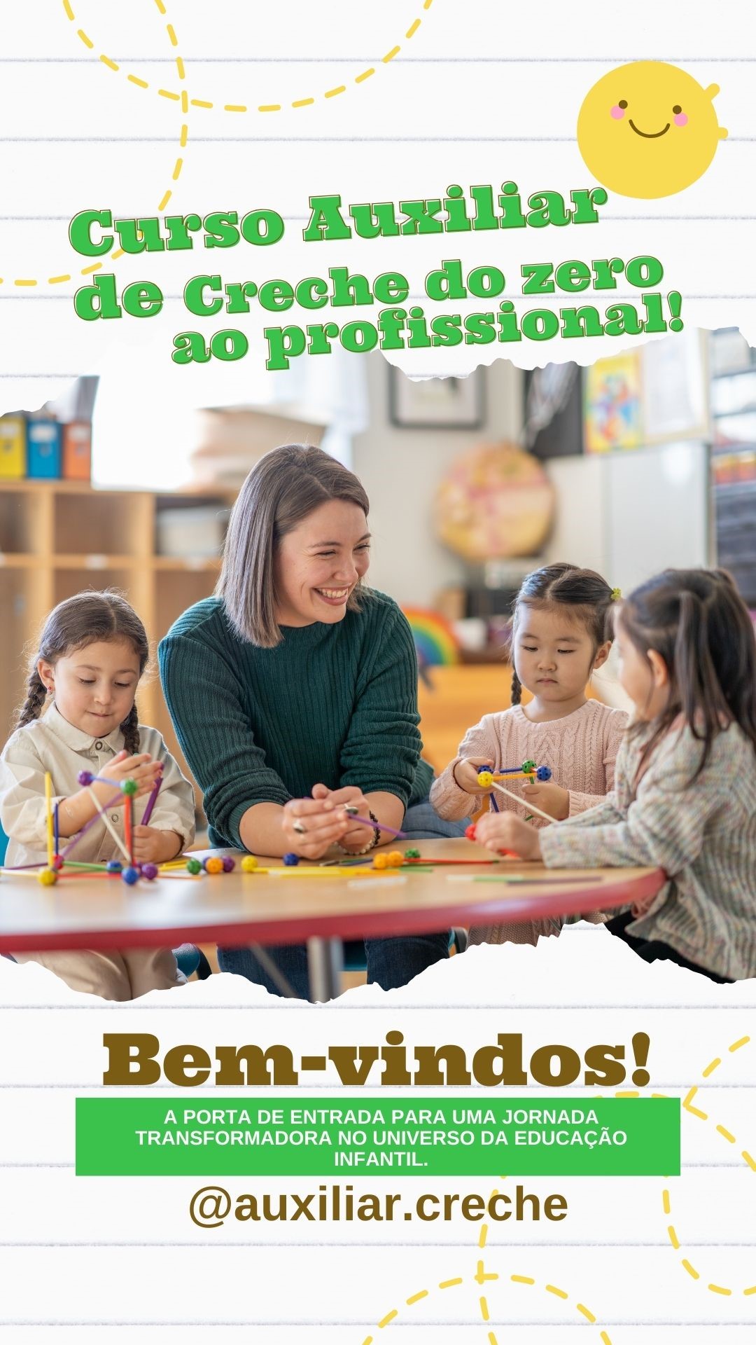 Curso auxiliar e cuidador de creche do zero ao profissional - Telma...