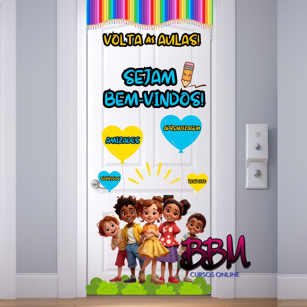 PAINEL VOLTA ÀS AULAS DE PORTA E PAREDE - 2 MODELOS PARA IMPRIMIR