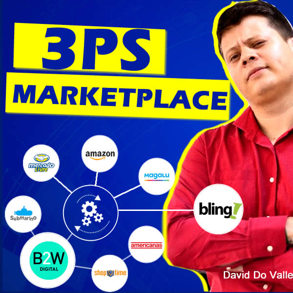 3P's do Marketplace - Como vender nos marketplaces: Mercadolivre, B2w, Amazon, magazineluiza de forma 100% integrada sem furos de estoque!