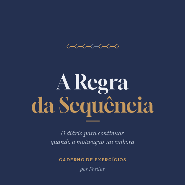 Capa do caderno A Regra da Sequência
