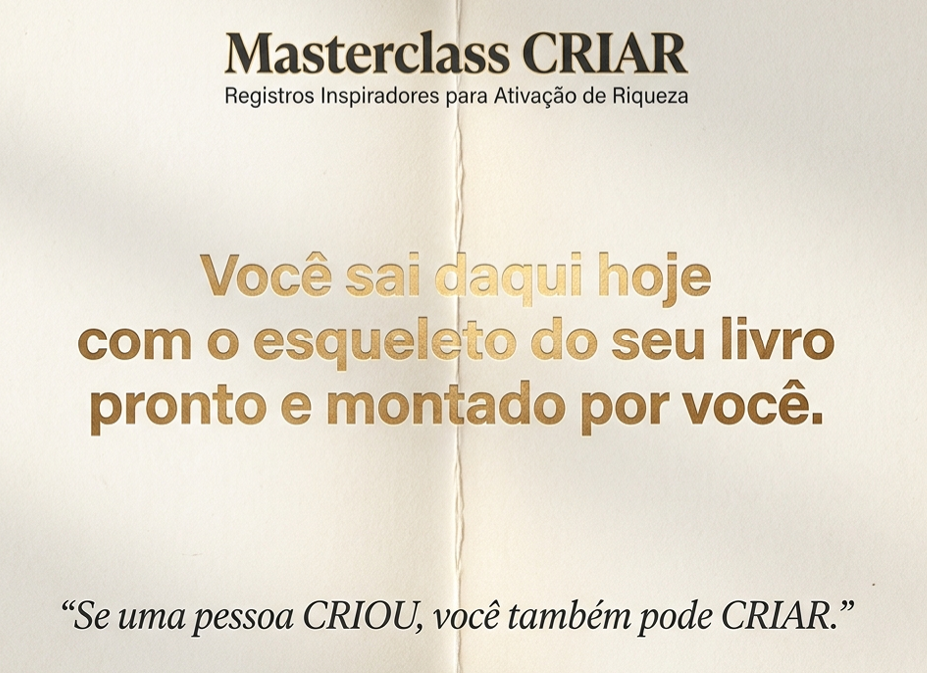 Masterclass CRIAR