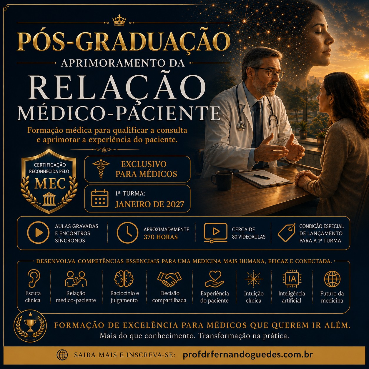Capa da Pós-Graduação em Relação Médico-Paciente