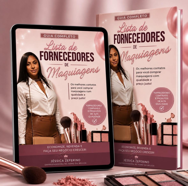 Guia Completo de Fornecedores de Maquiagem - Capa do Produto