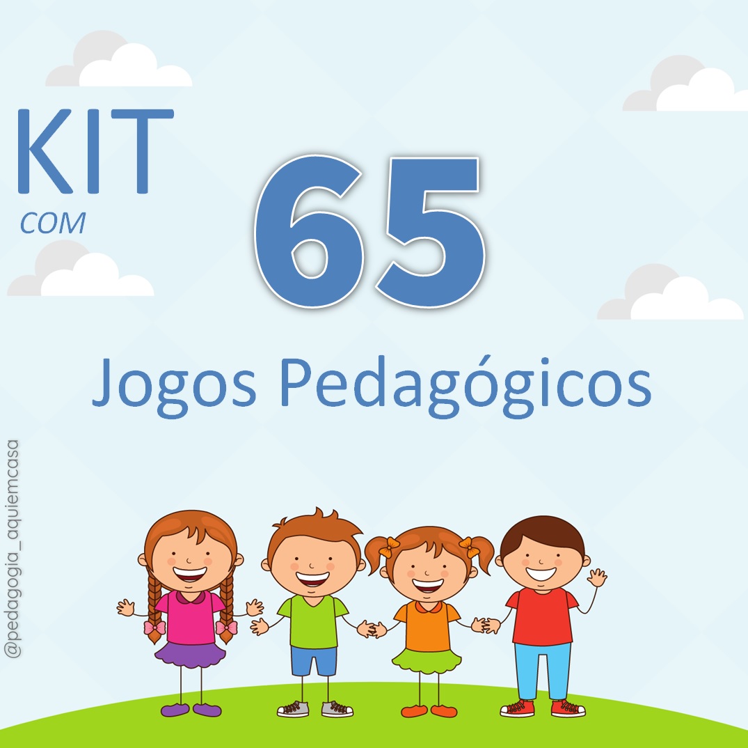 KIT COMPLETO 65 JOGOS PEDAGÓGICOS