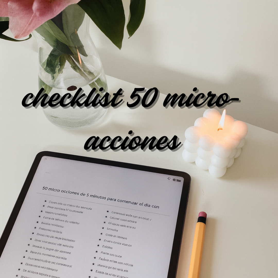 checklist 50 micro-acciones - Amal el mangaz bouchait | Hotmart
