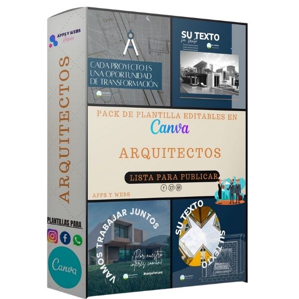 50 PLANTILLAS PARA ARQUITECTURA EN CANVA