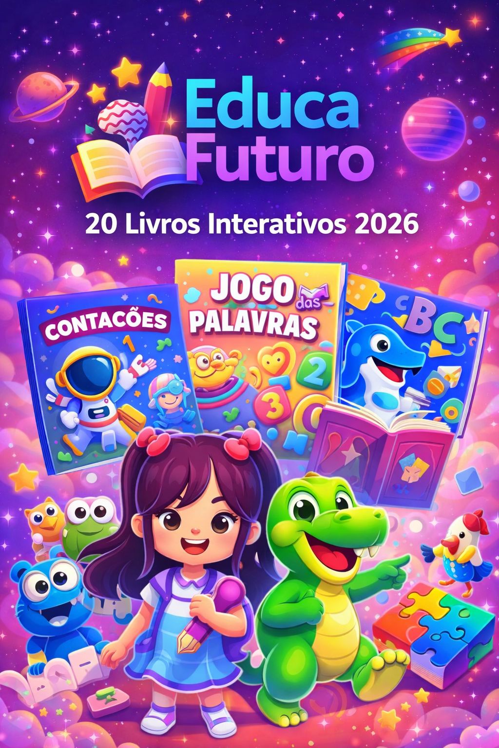 COLEÇÃO 20 LIVROS INTERATIVOS INFANTIS TENDÊNCIA 2026 - Matheus | H...