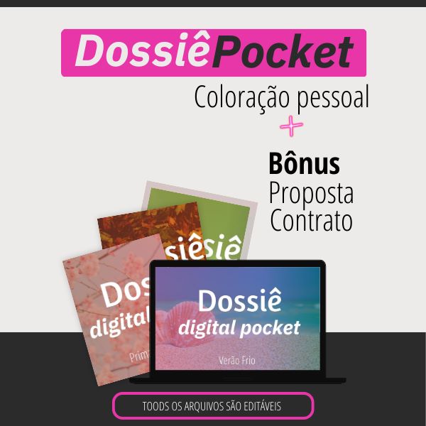 Dossiê Pocket de Coloração Pessoal - Digital e Editável em&nbs...