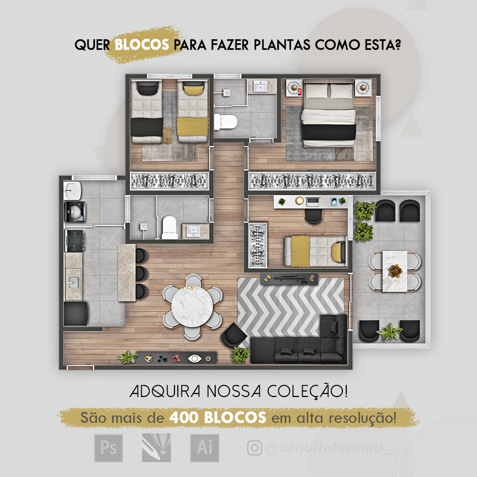 Blocos MD - Planta humanizada