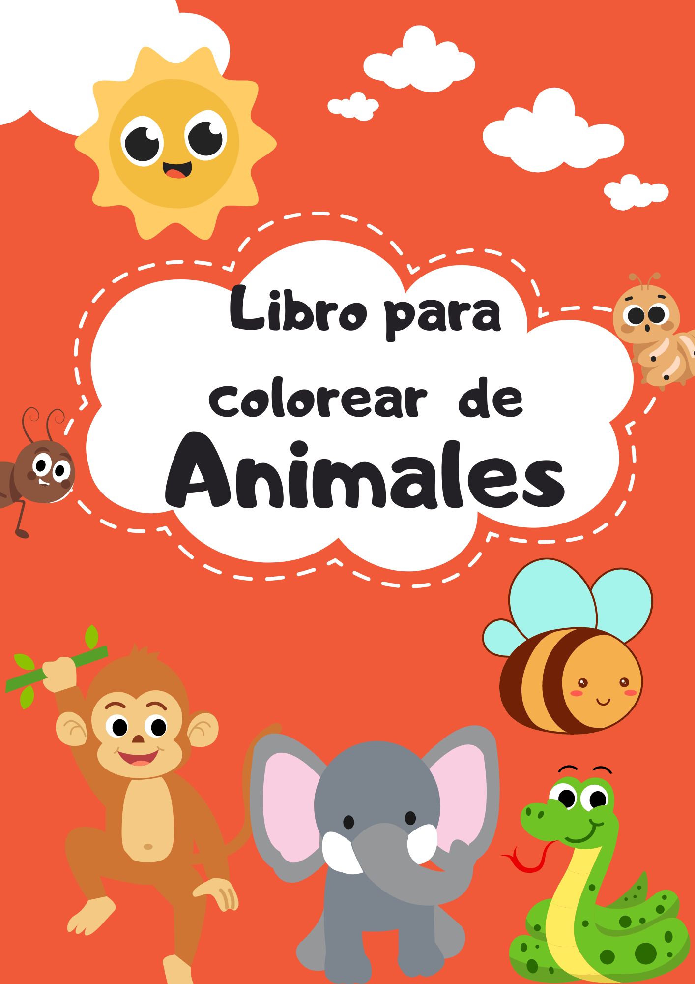 Libro para colorear de animales - katherine León | Hotmart