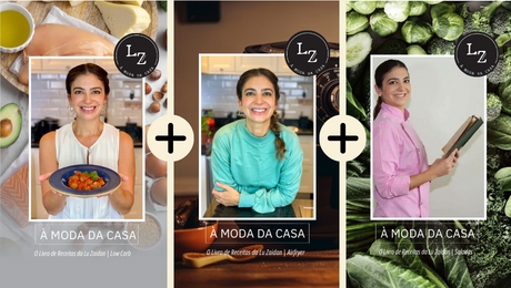 Combo 3 eBooks- À Moda da Casa: low carb, airfryer e saladas!