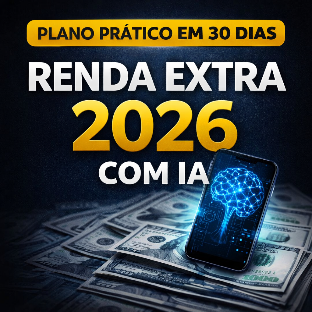 Renda extra 2026 com IA - Plano prático em 30 dias