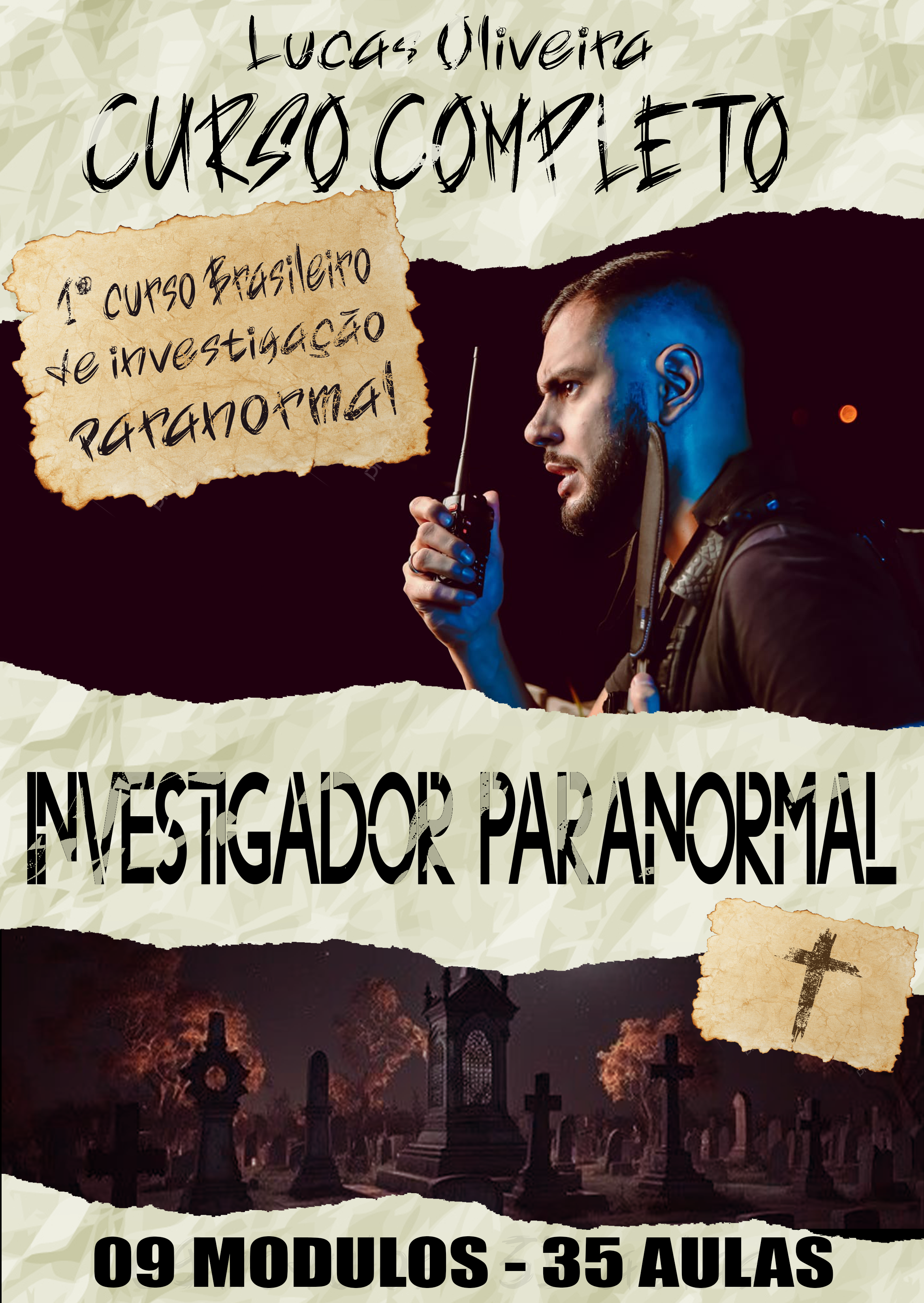Imagem de capa para o Curso online Curso de Investigação Paranormal ( Passo a passo completo)