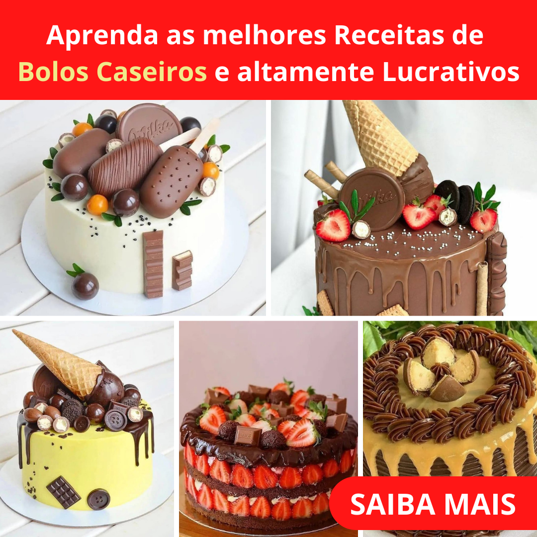 Imagem de capa para o Curso online Bolos Caseiros Lucrativos