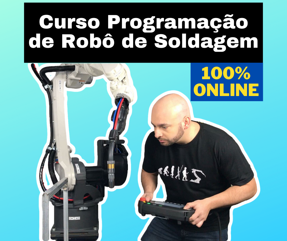 Imagem de capa para o Curso online Programação de Robô de Soldagem