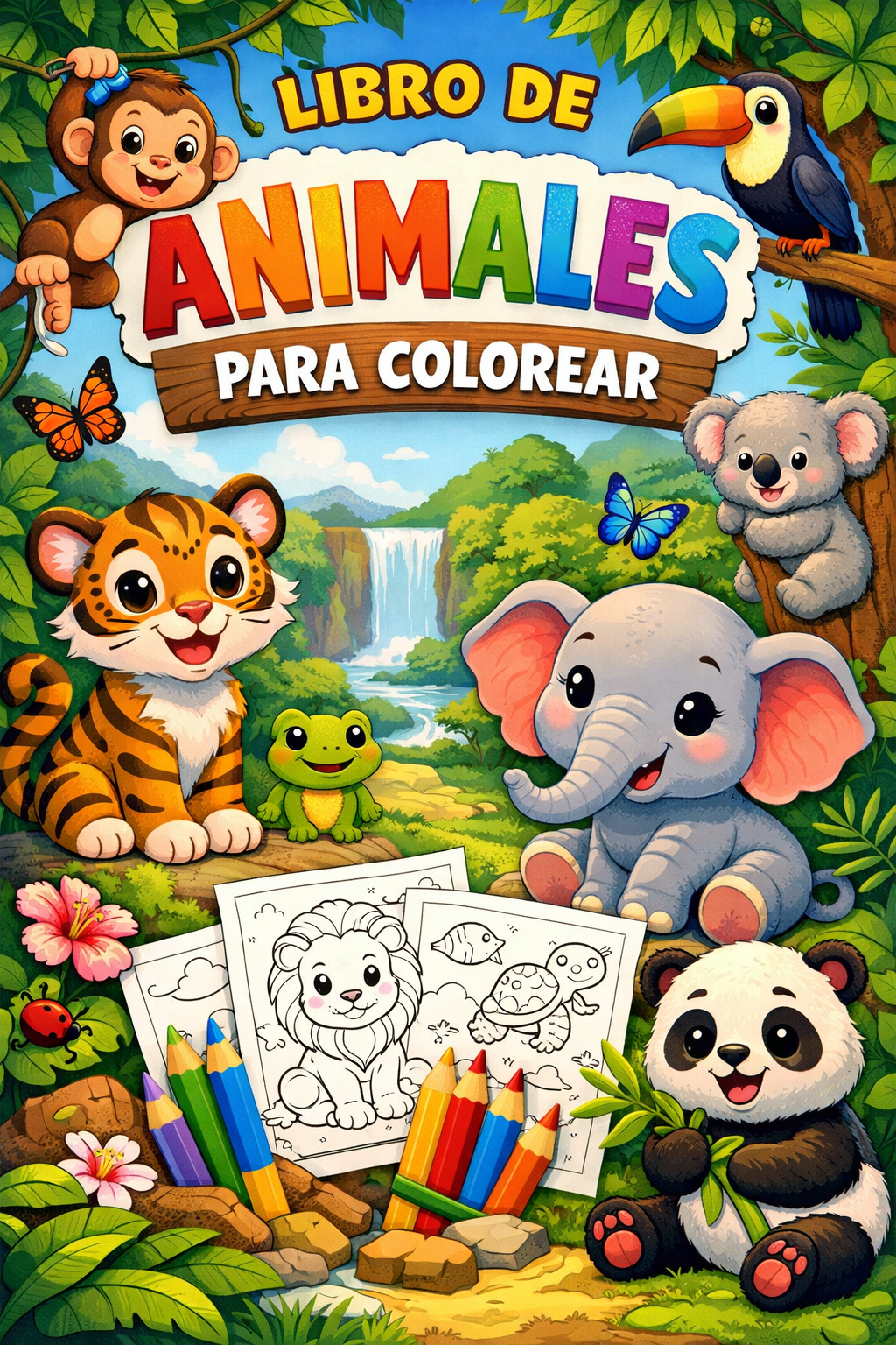 Libro de animales para colorear - Daniria M0squera Benitez | Hotmart