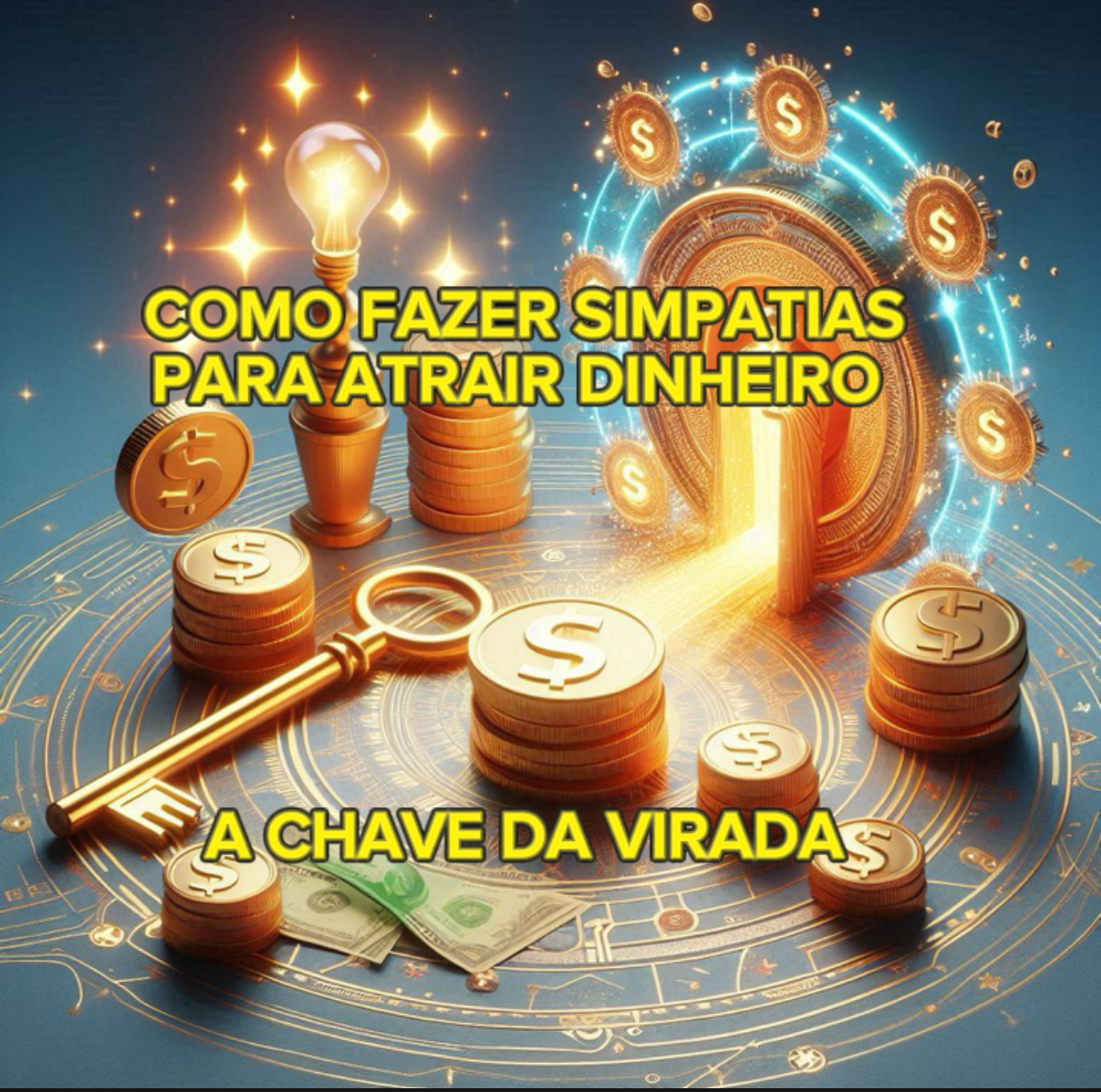 Como fazer simpatias para atrair dinheiro - Chave da virada | Hotmart