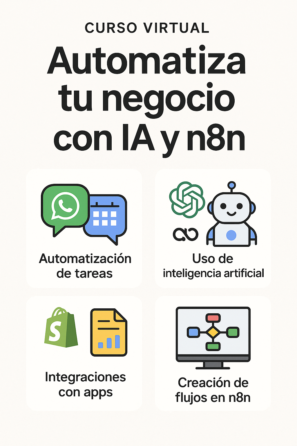 Automatiza tu negocio con IA y n8n: Curso práctico para emprendedor...