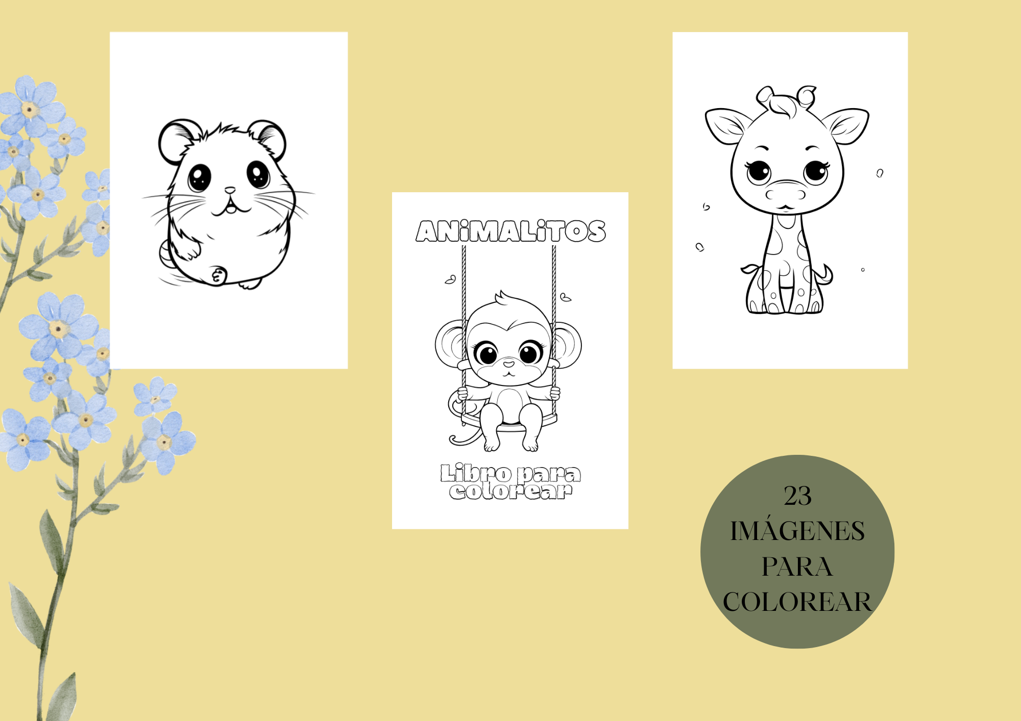 Libro para colorear de animales | Hotmart