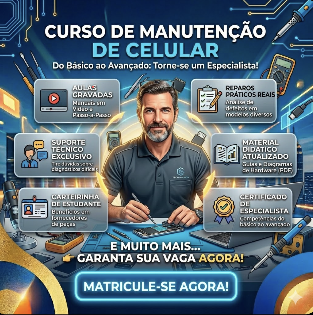 Manutenção de Celular Básico ao Avançado