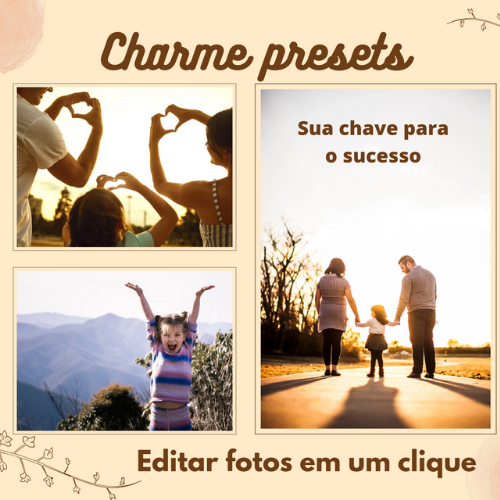 Imagem de capa para o Curso online Charme Presets 